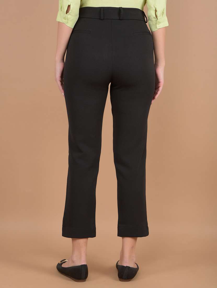 women solid ankle length cigarette pant  - 21111184 -  Standard Image - 3