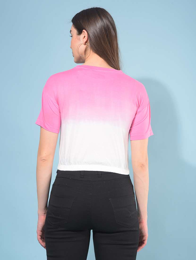 women short sleeves crop t-shirt - 21111280 -  Standard Image - 3