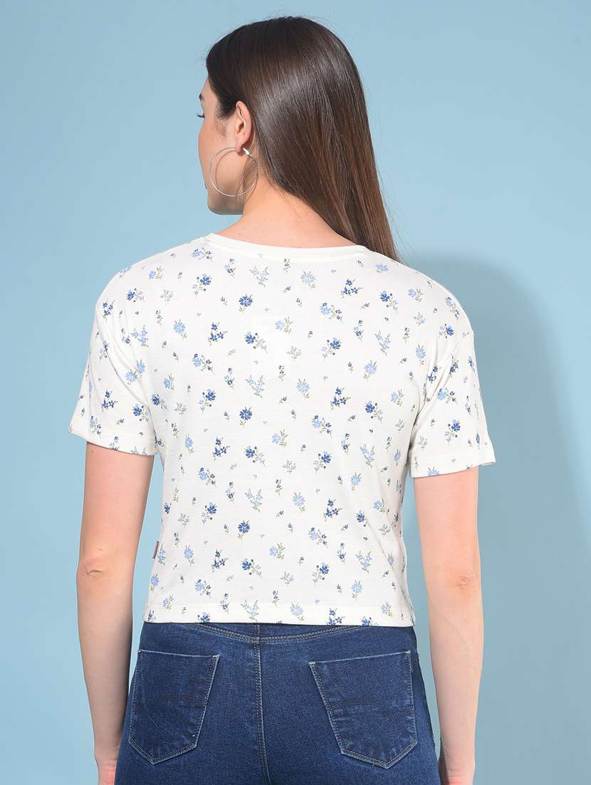 women short sleeves all over print t-shirt - 21111285 -  Standard Image - 3