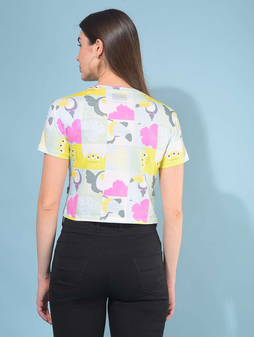 women short sleeves all over t-shirt - 21111292 -  Standard Image - 3