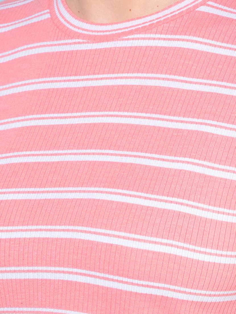 Women Striped Crop Top