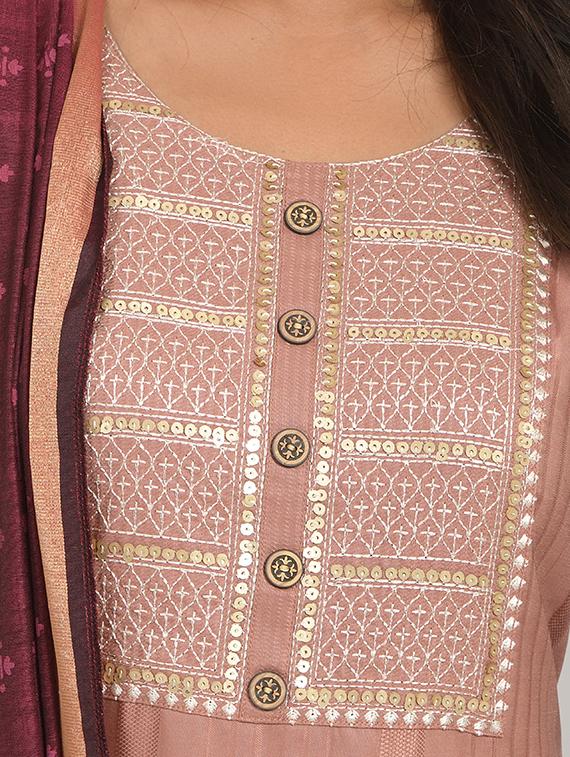 women kurta pant set with dupatta - 21112835 - Standard Image - 3