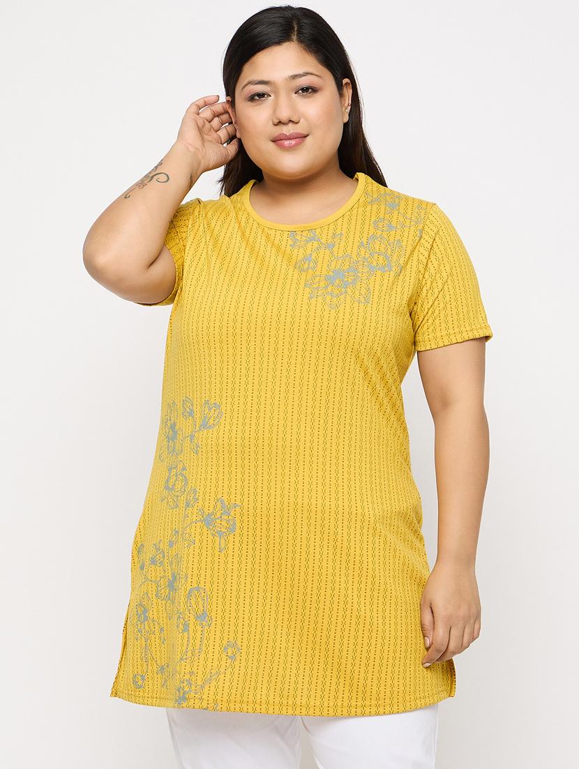 women printed short sleeve nightwear t-shirt - 21113275 - Zoom Image - 0