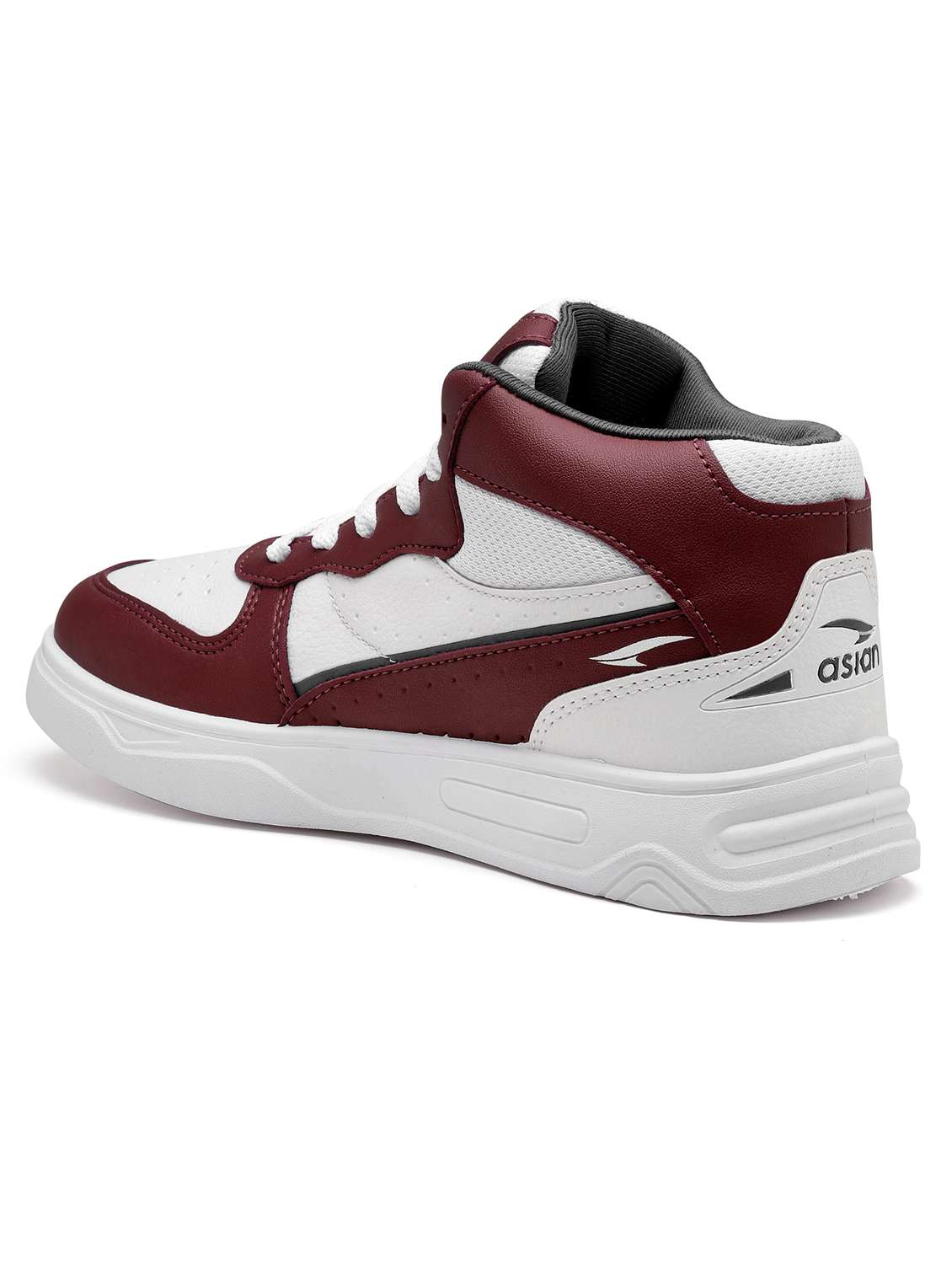 maroon lace up sneakers - 21113367 - Standard Image - 3