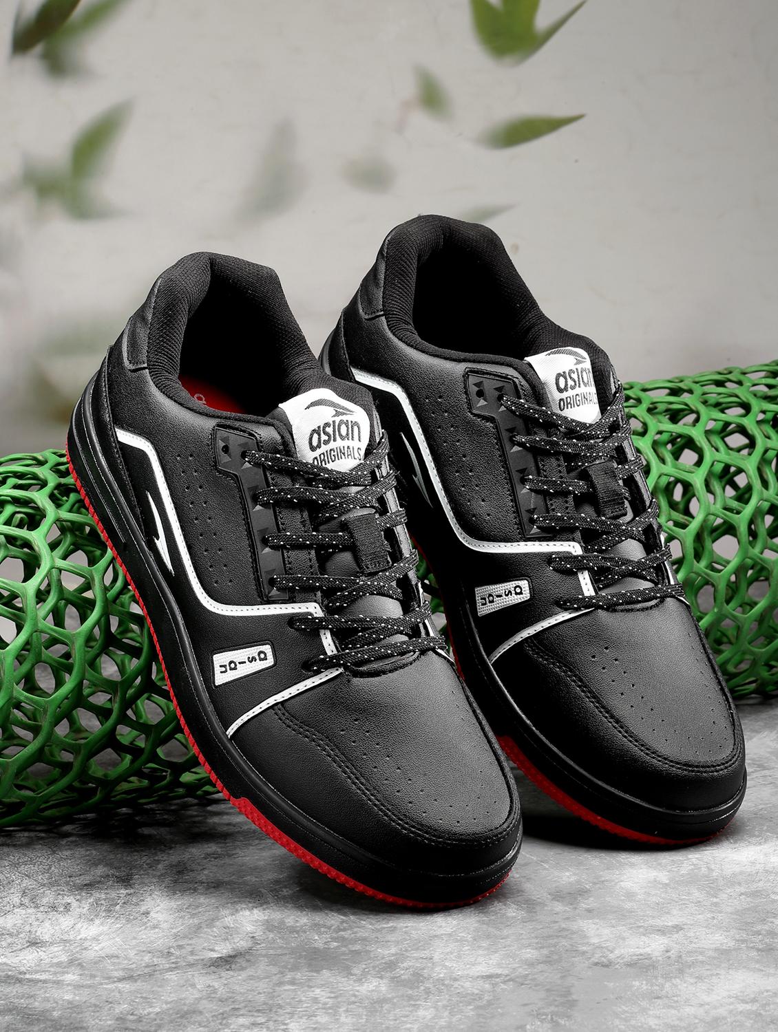 men black lace up sneakers - 21113374 -  Zoom Image - 0