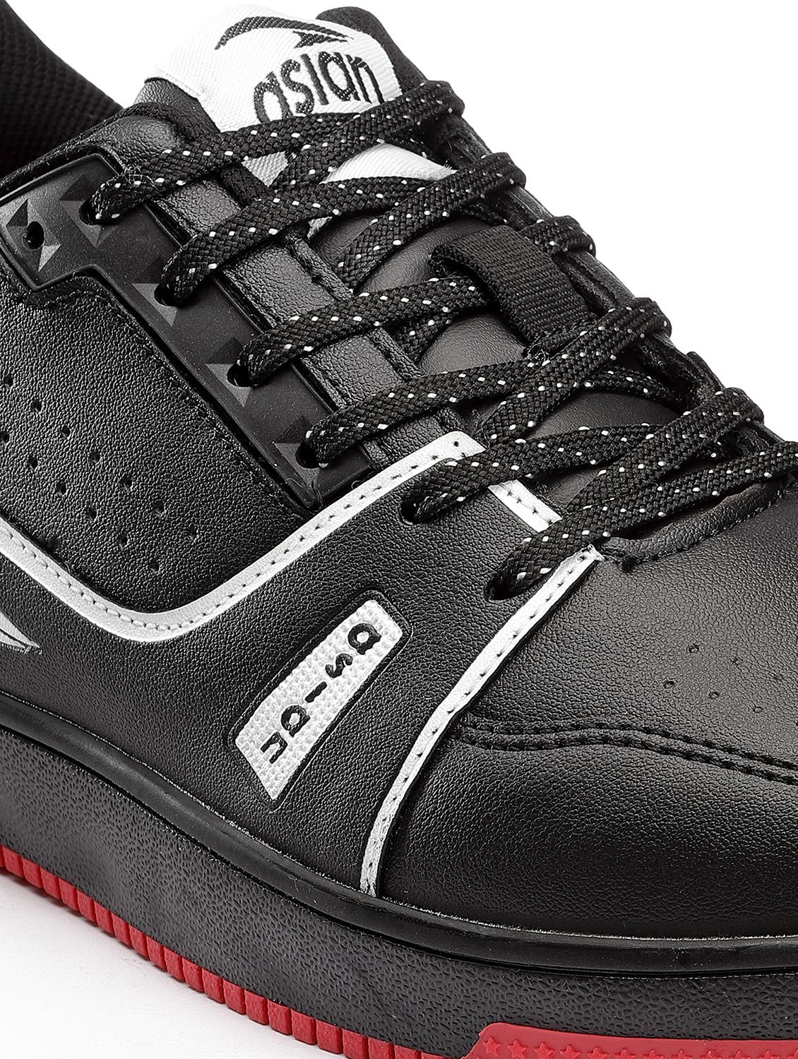 men black lace up sneakers - 21113374 - Standard Image - 5