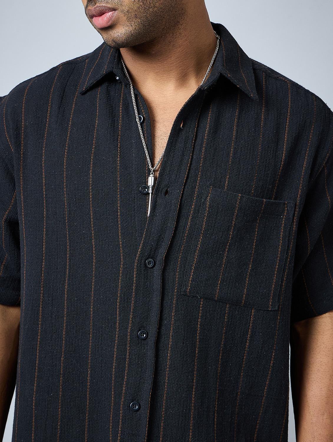 half sleeve oversized fit shirt - 21113440 - Standard Image - 5