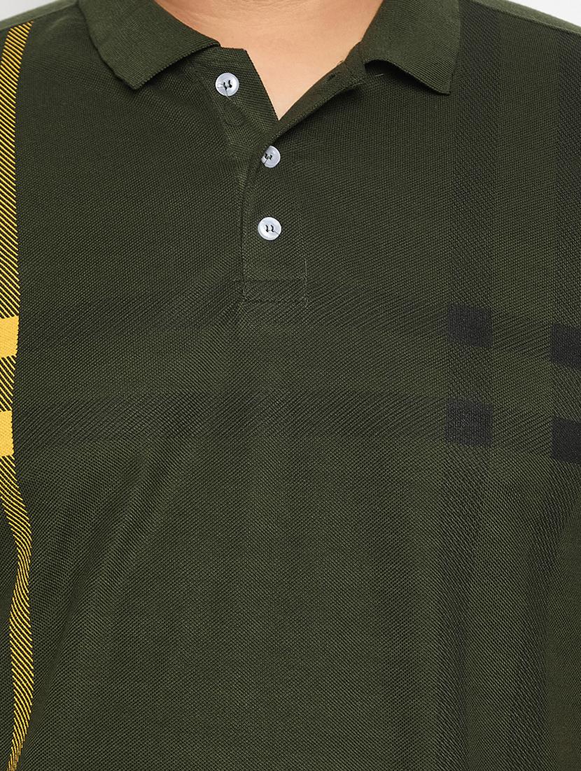 men polo neck front print t-shirt - 21115989 - Standard Image - 3