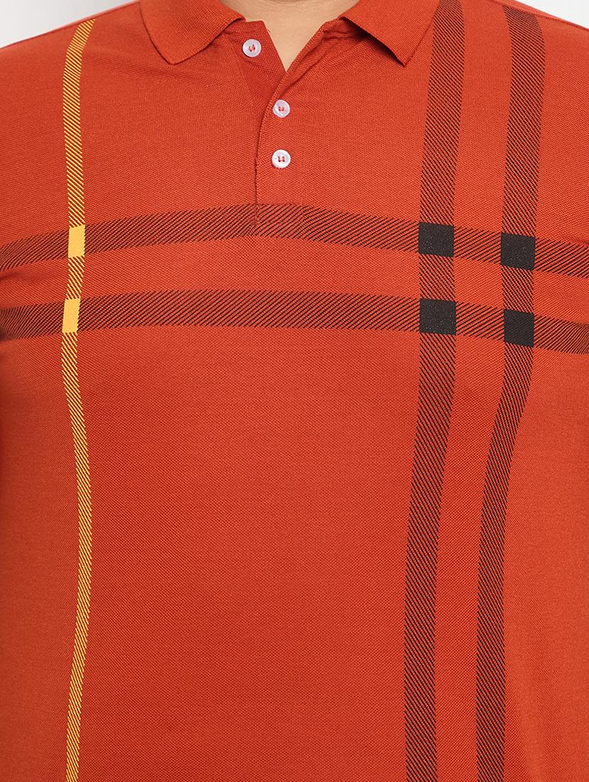 men polo neck front print t-shirt - 21115991 - Standard Image - 3