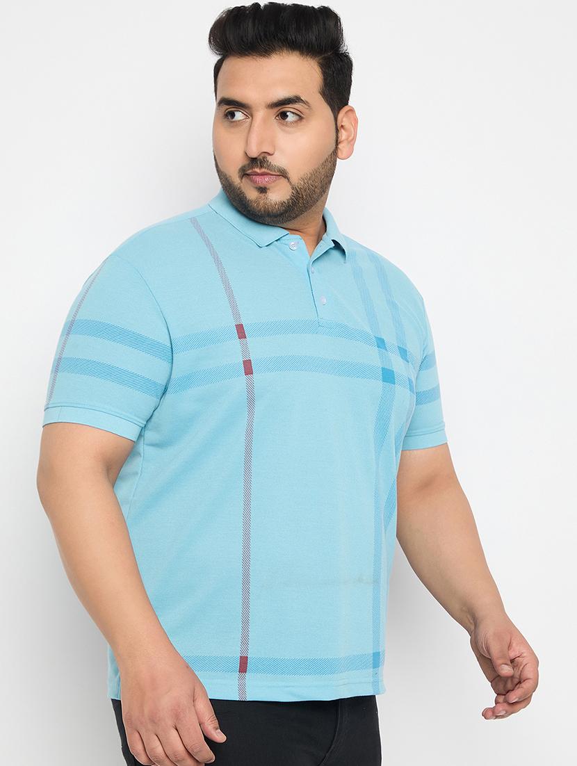 men polo neck front print t-shirt