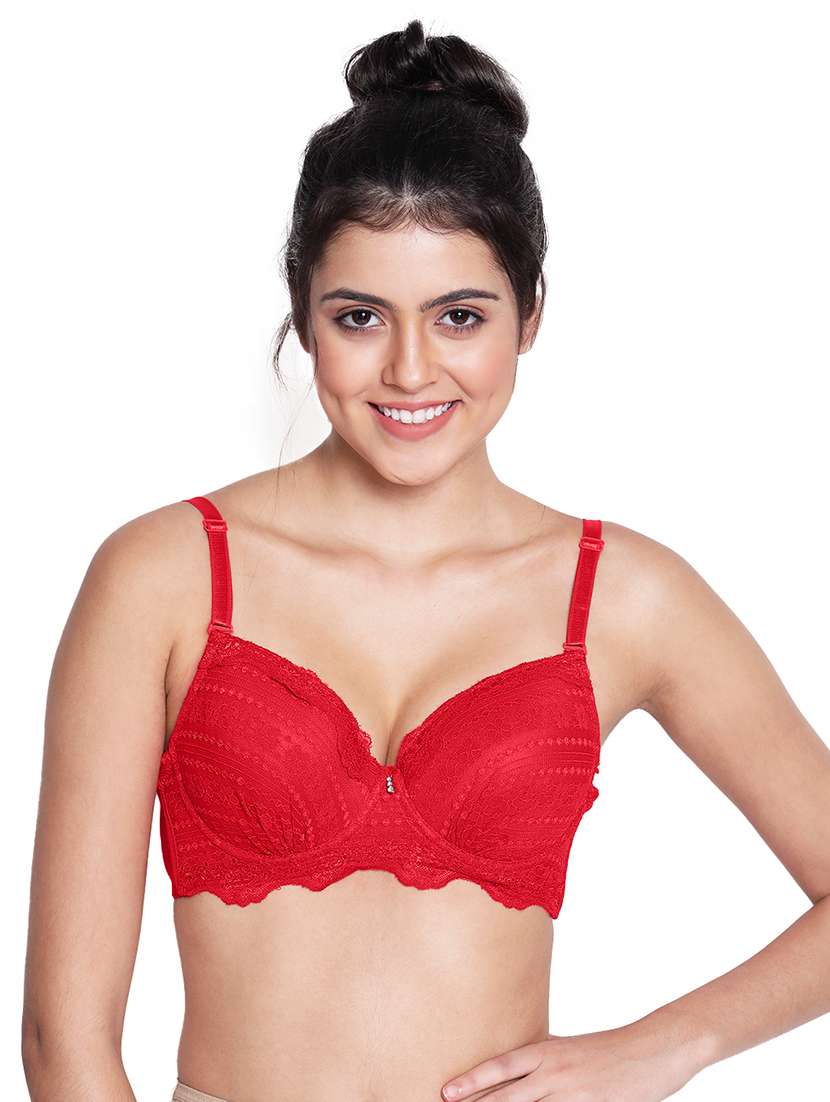 women lace detailed bra