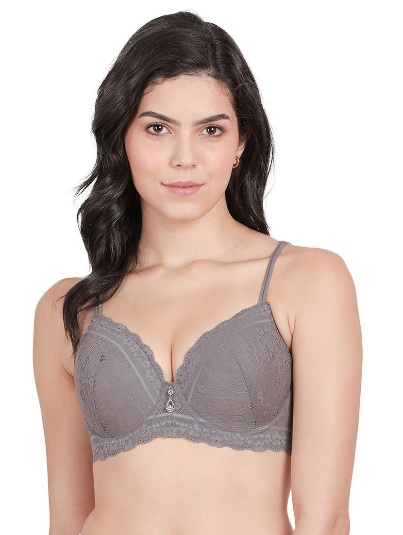 women lace detailed bra