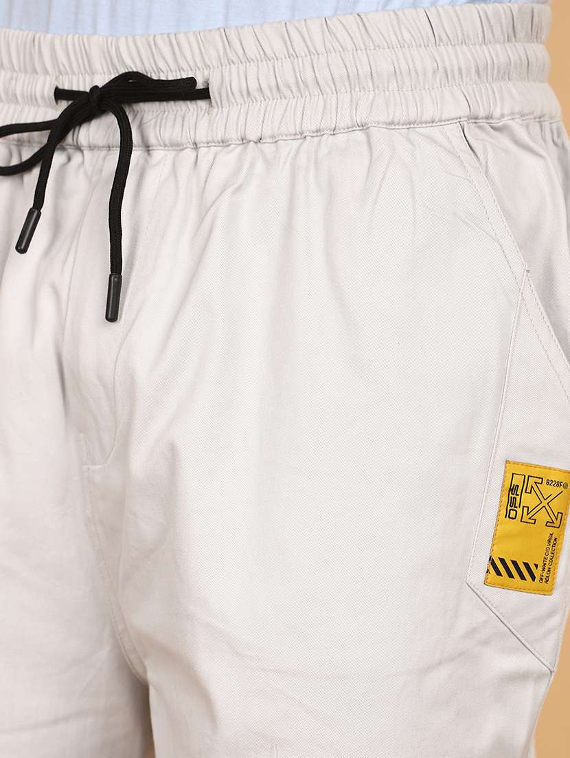 men solid mid rise jogger - 21128393 -  Standard Image - 5