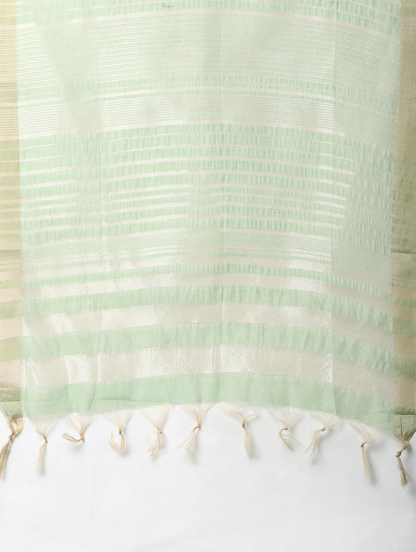 green cotton dupatta - 21128418 - Standard Image - 3