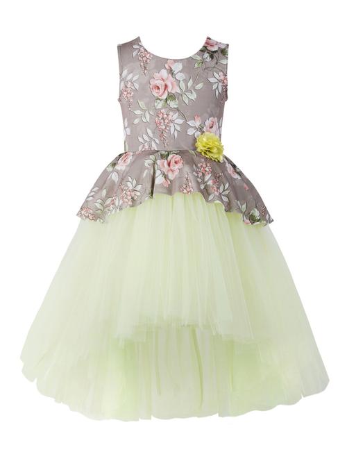 girls round neck net frock - 21128518 -  Standard Image - 0