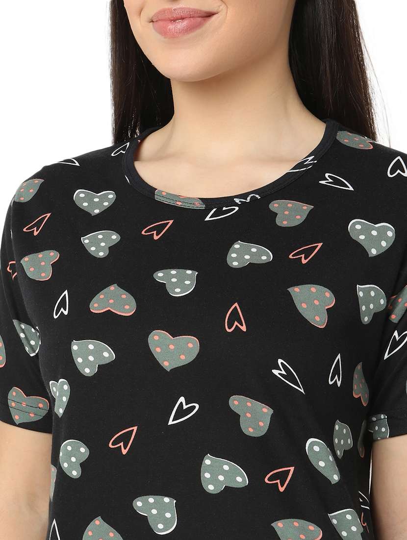 women printed pyjama nightwear set - 21128623 -  Standard Image - 5