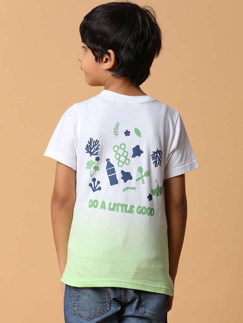 boys round neck graphic printed regular t-shirt - 21128899 -  Standard Image - 3