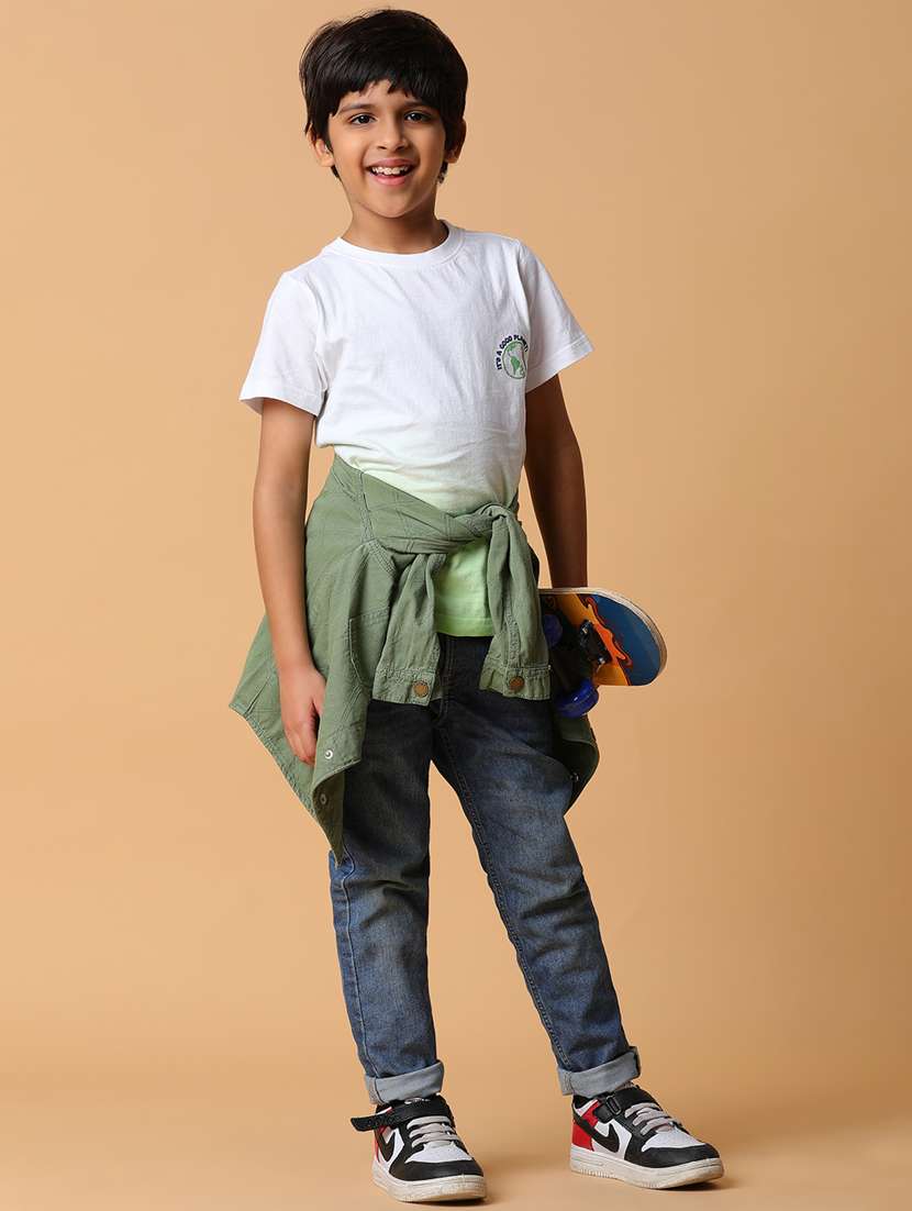 boys round neck graphic printed regular t-shirt - 21128899 -  Standard Image - 5