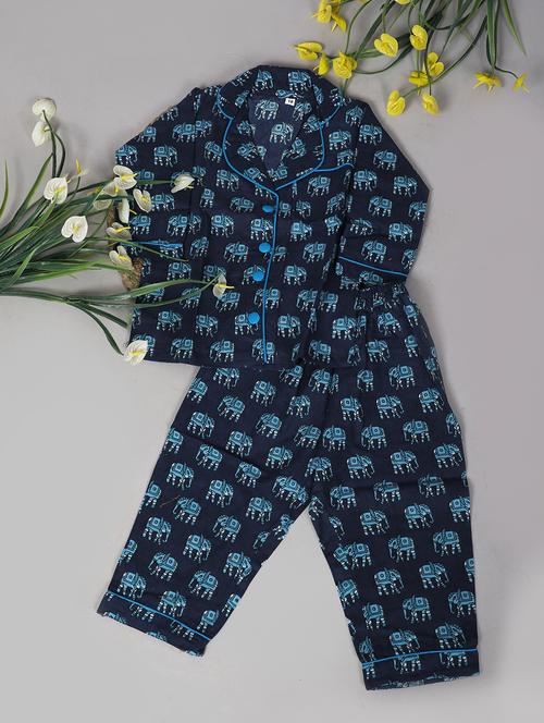 kids printed nightwear pyjama set - 21129954 - Standard Image - 0