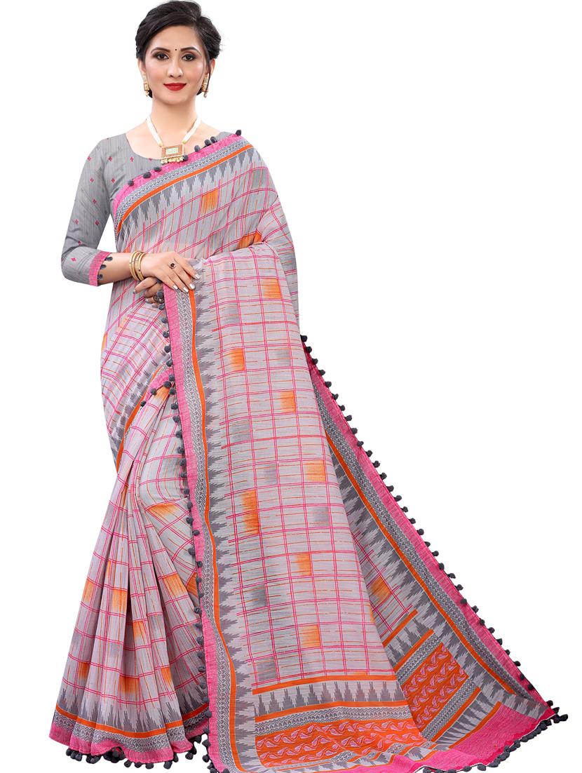 women printed saree - 21130230 - Zoom Image - 0