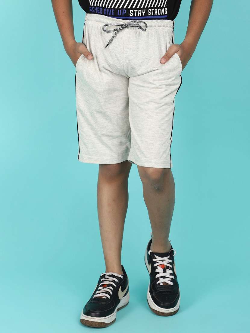 boy mid rise tapered shorts
