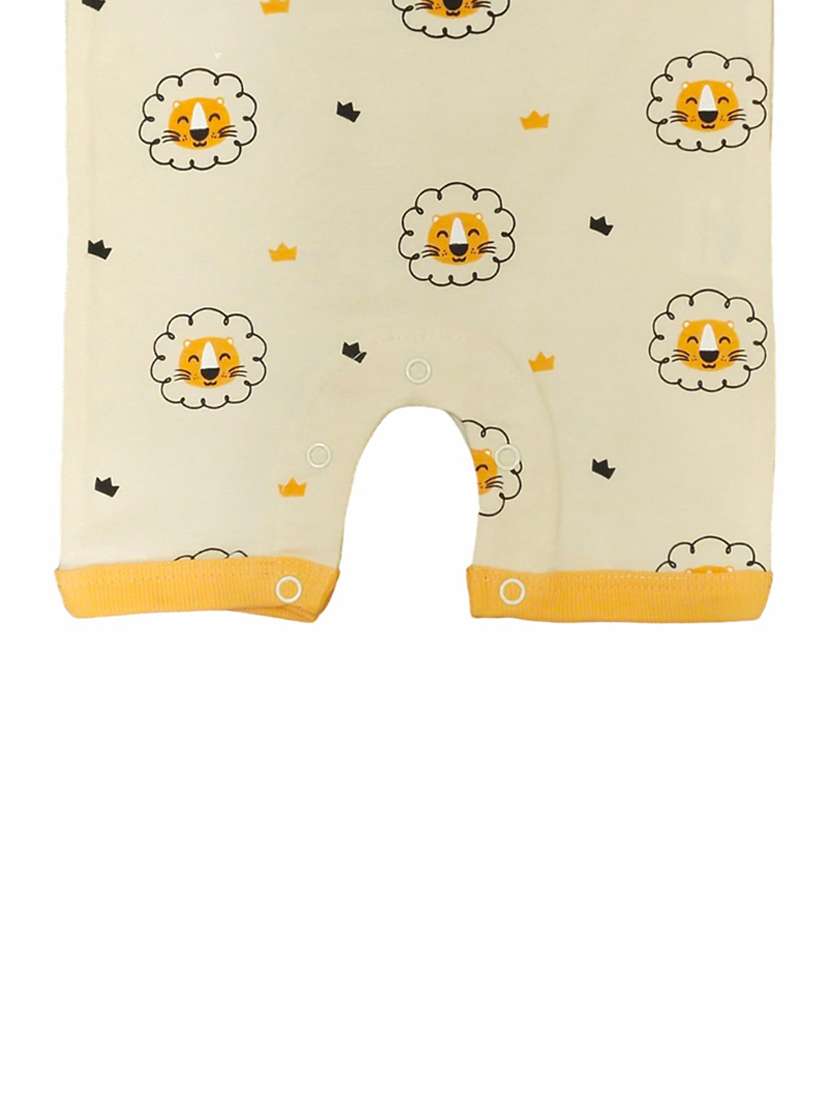 kids round neck printed romper - 21130669 -  Standard Image - 3