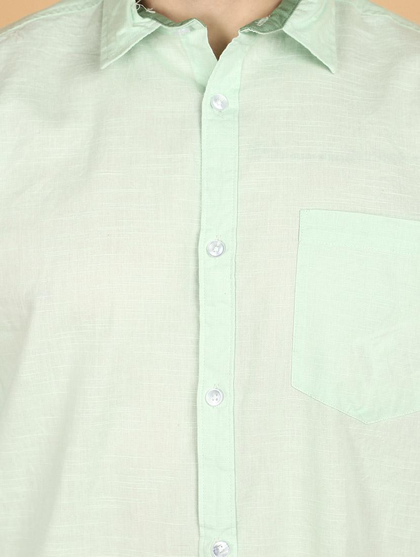 men solid cotton casual shirt - 21130976 - Standard Image - 5
