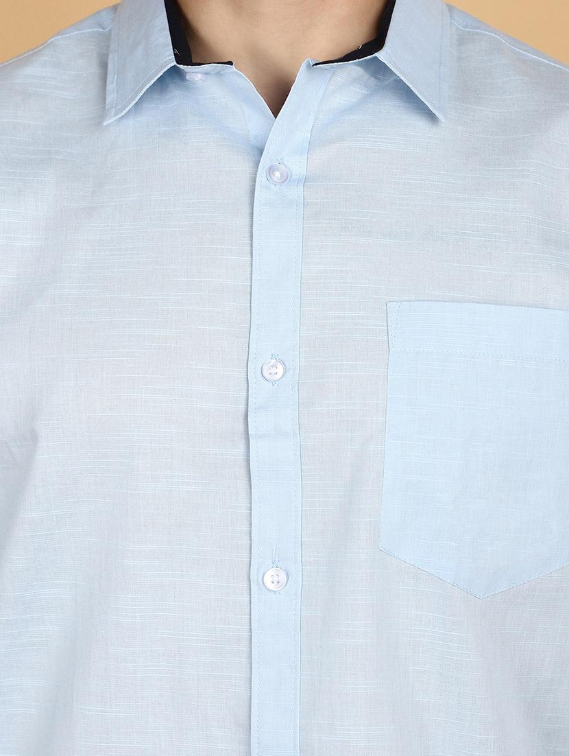 men solid cotton casual shirt - 21130977 - Standard Image - 5