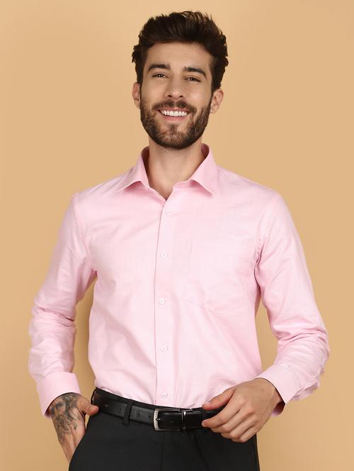 pink cotton formal shirt - 21130981 - Standard Image - 0