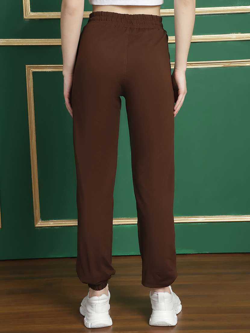 women solid mid rise relaxed fit jogger - 21131150 -  Standard Image - 3