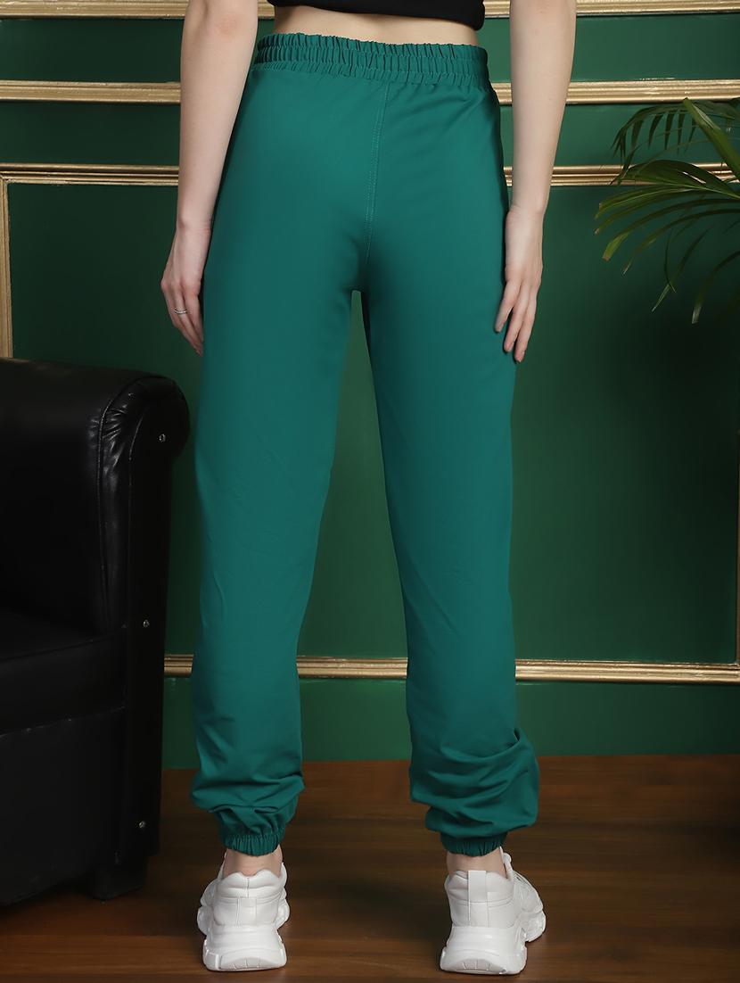 women solid mid rise relaxed fit jogger - 21131155 - Standard Image - 3