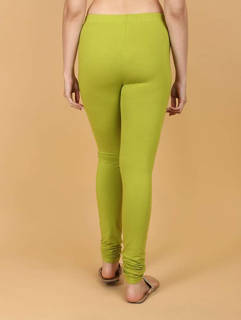 solid green cotton legging - 21131247 -  Standard Image - 3