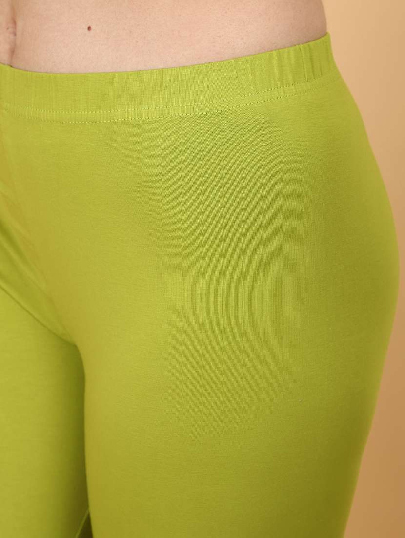 solid green cotton legging - 21131247 -  Standard Image - 5