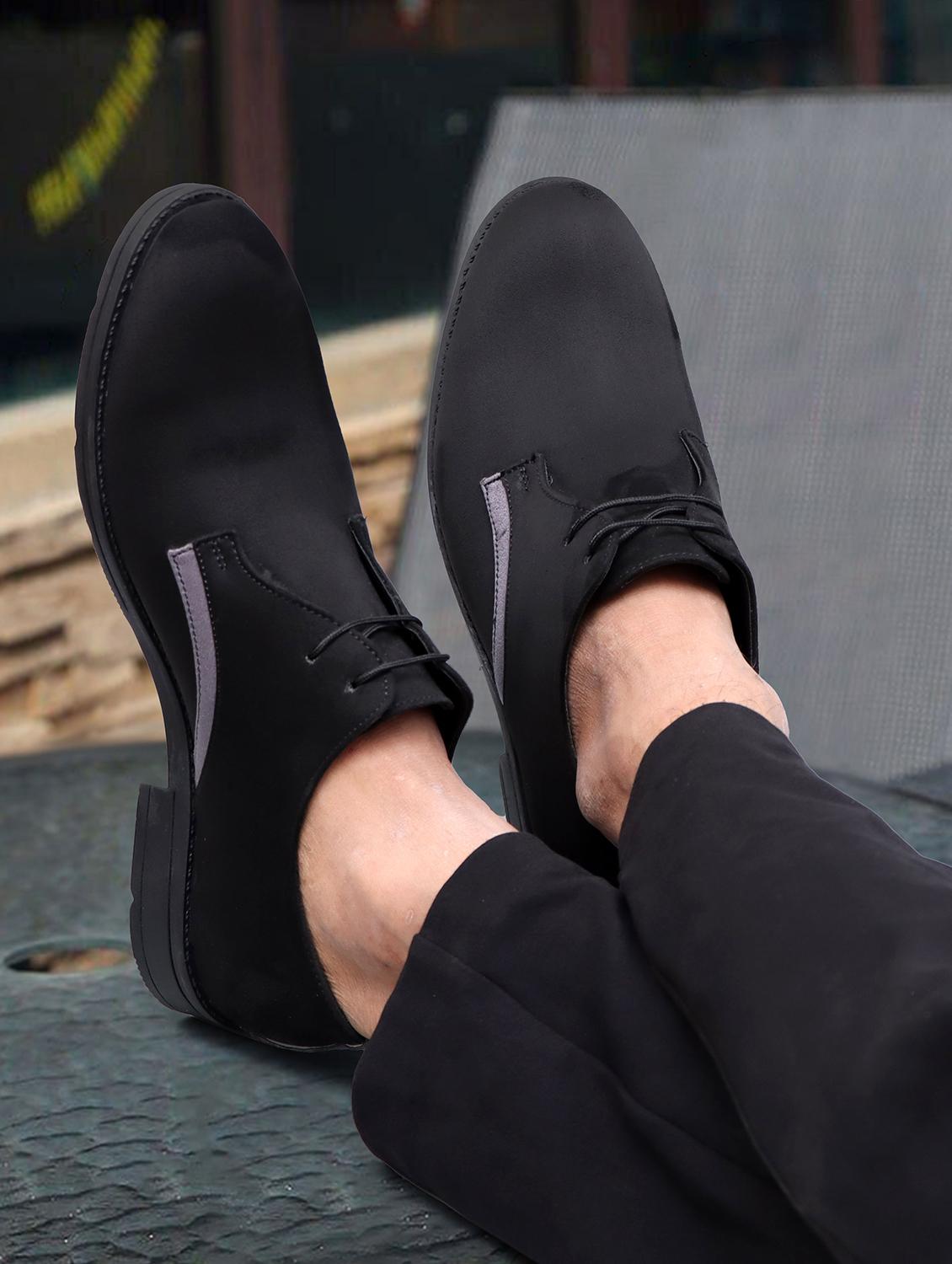 black lace up shoes - 21131678 - Standard Image - 3