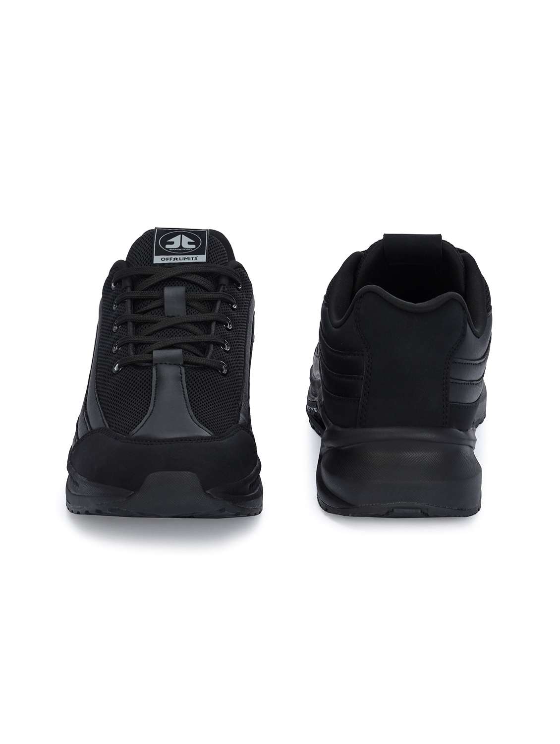 black lace up sport shoes - 21131953 -  Standard Image - 3