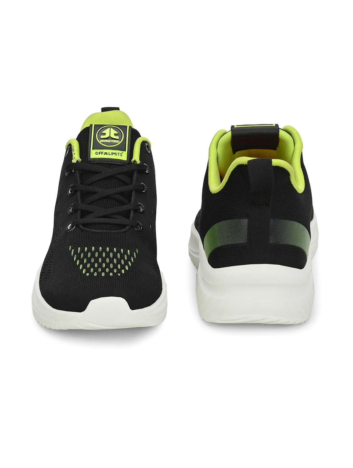 men solid lace up running shoes - 21131954 -  Standard Image - 3