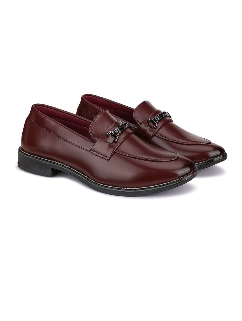 slip-on styling flat heels formal shoes - 21132214 - Zoom Image - 0