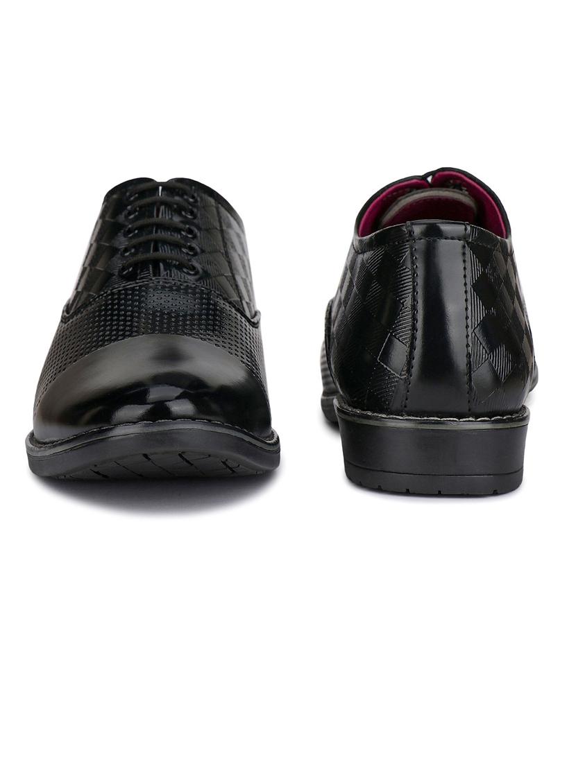 men solid lace-up formal shoes - 21132218 - Standard Image - 3