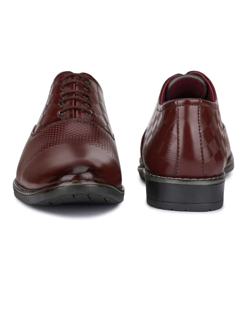 brown lace-up slip on shoes - 21132220 - Standard Image - 3