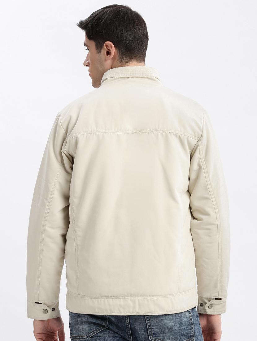 cream nylon bomber jacket - 21132314 - Standard Image - 3