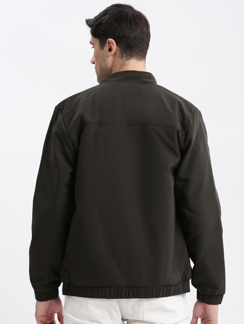 olive nylon bomber jacket - 21132331 - Standard Image - 3