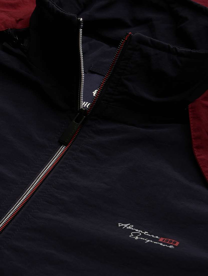 navy blue nylon bomber jacket - 21132336 - Standard Image - 5