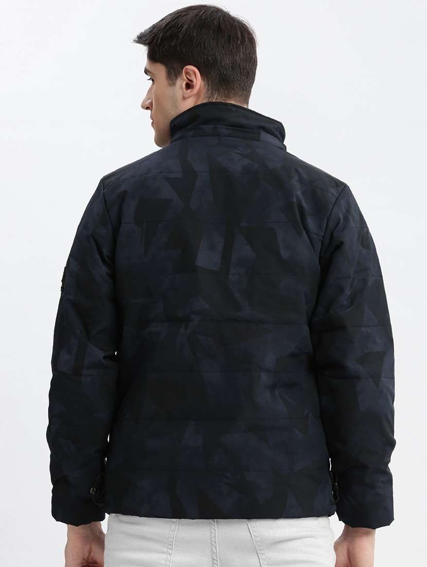 navy blue nylon bomber jacket - 21132347 -  Standard Image - 3