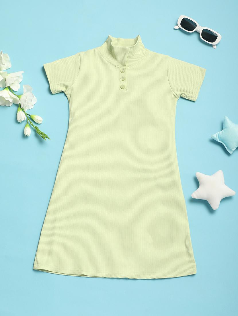kids green cotton frock - 21132581 -  Zoom Image - 0