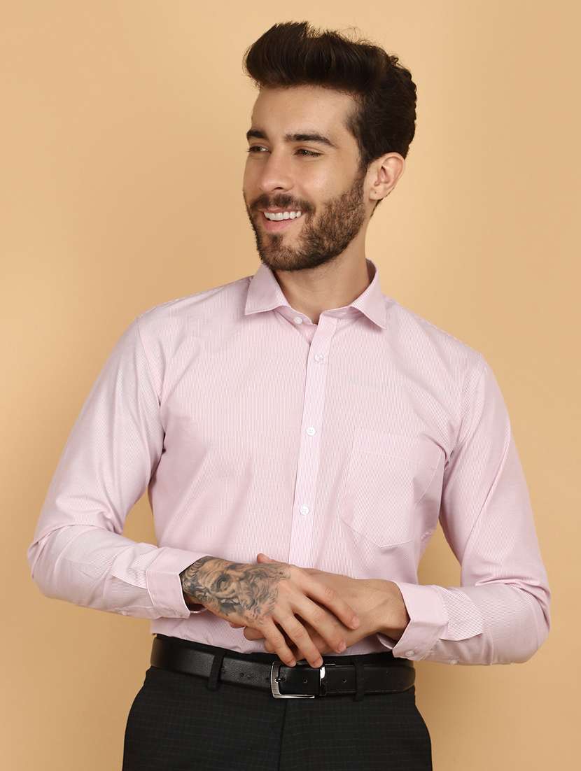 mauve cotton formal shirt