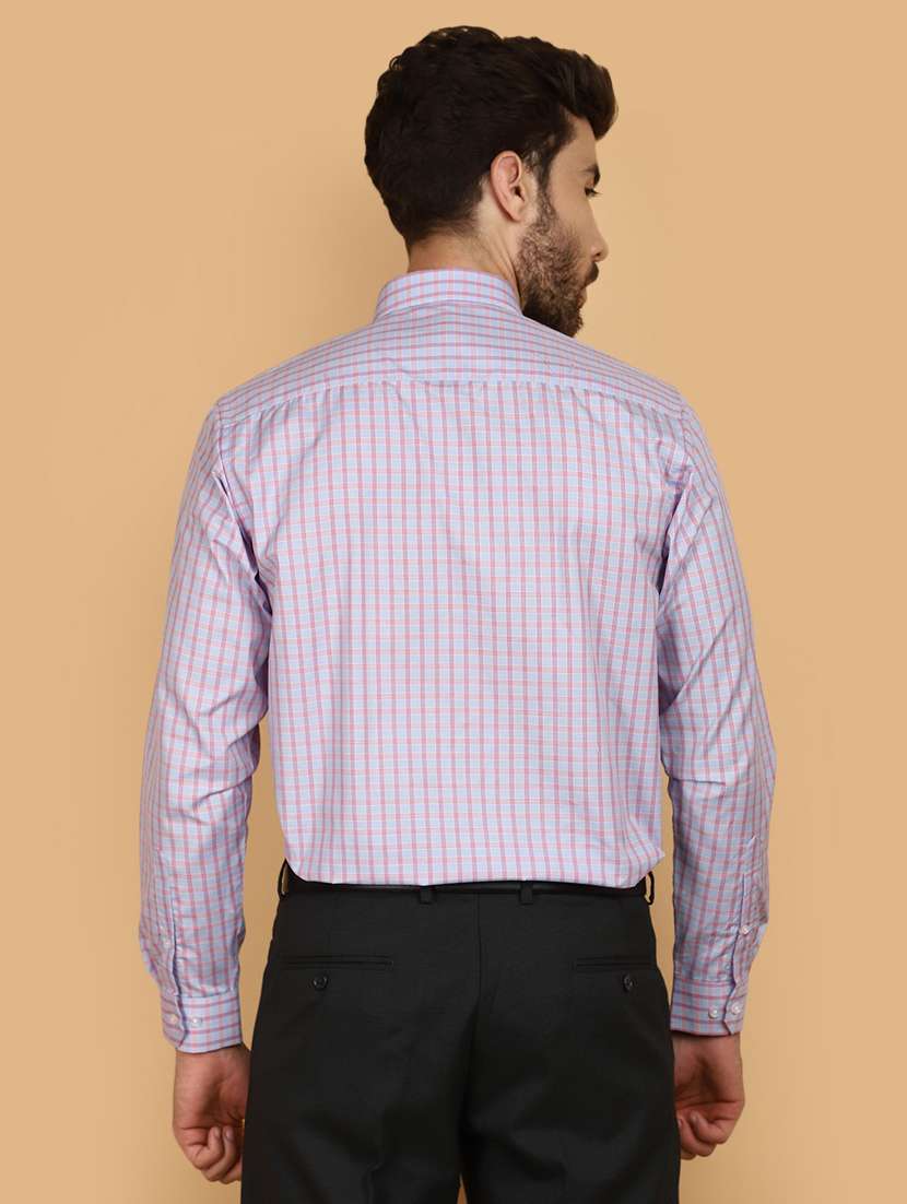 light blue cotton formal shirt - 21132590 -  Standard Image - 3