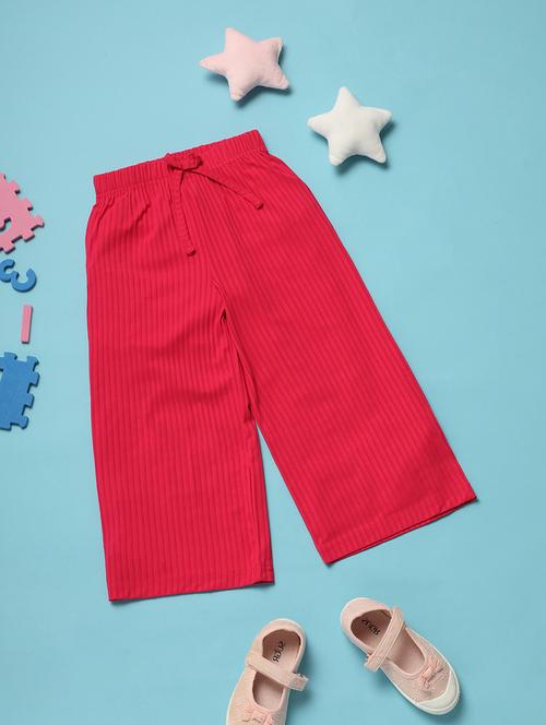 kids red casual culottes trouser - 21132621 - Standard Image - 0