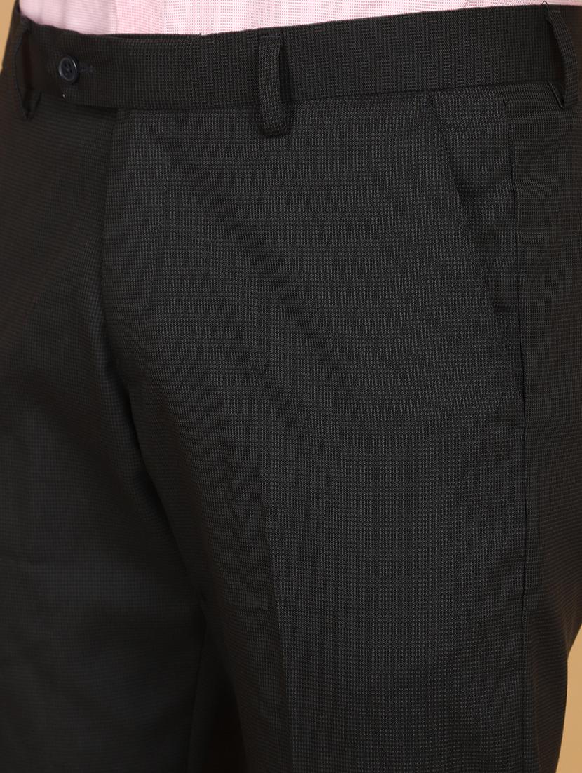 men mid rise cotton flat front formal trouser - 21132625 - Standard Image - 5