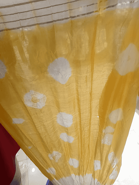 yellow chanderi dupatta - 21132662 -  Zoom Image - 0