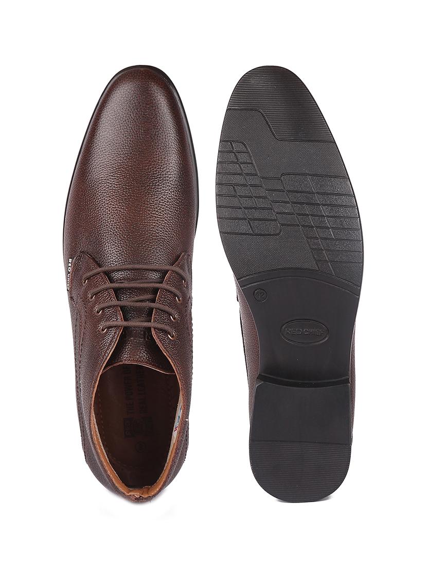 solid brown lace up casual boots - 21132770 - Standard Image - 3